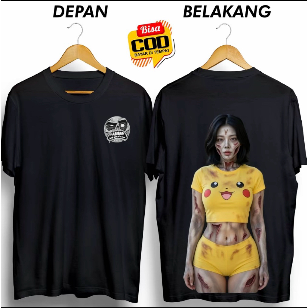 MENS DISTRO T-SHIRTS, GHOST ผู้หญิง, SEXY PIKACU CLOTHES