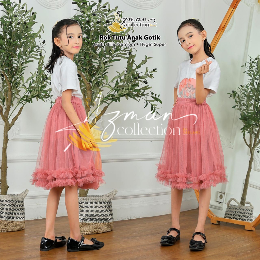 GOTHIC TUTU SKIRT / KIDS TUTU SKIRT FOR ELEMENTARY SCHOOL CHILDREN / SOFT TILE TUTU SKIRT / BOTTOM ส