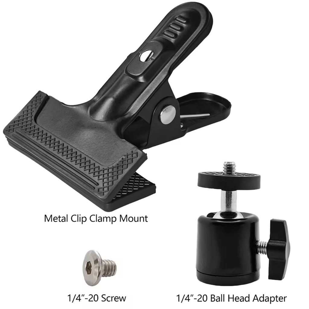 คลิปเมา UC 501 ถ่ายภาพกล้องหนีบหัวบอลที่มีการออกแบบการหมุน360องศาวัสดุโลหะทนทานลื่นเข้ากันได้กับ1/4ส