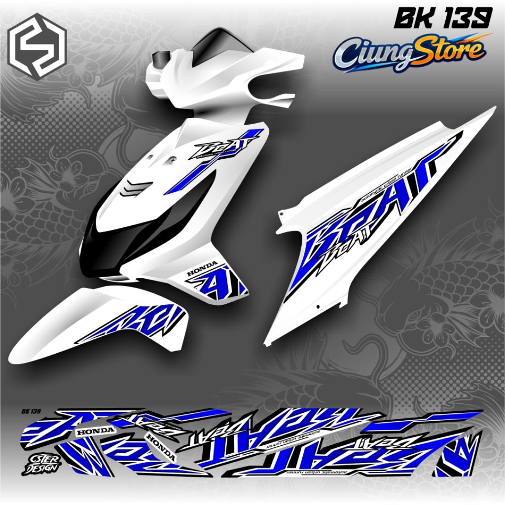 Beat คาร์บูเรเตอร์ Graphic Striping Thailand Variation / bk 139 / bk 147