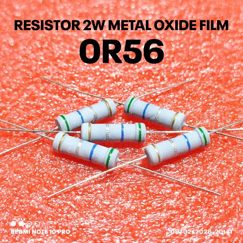 (5 ชิ้น) 2W 2WATT 0R56 0.56R OHM CF 5% ROHS RESISTOR