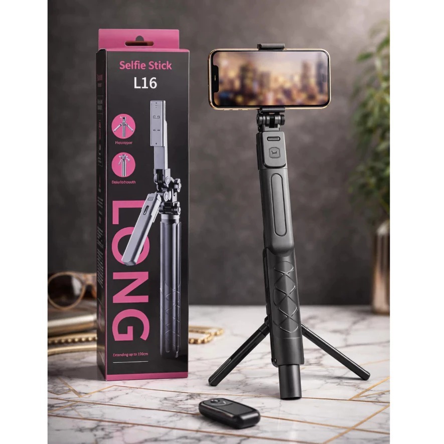 Selfie Stick ขาตั้งกล้อง HP ขาตั้งกล้อง L16 ขาตั้ง HP มัลติฟังก์ชั่นเนื้อหา Creator และกล้อง DSLR Pr