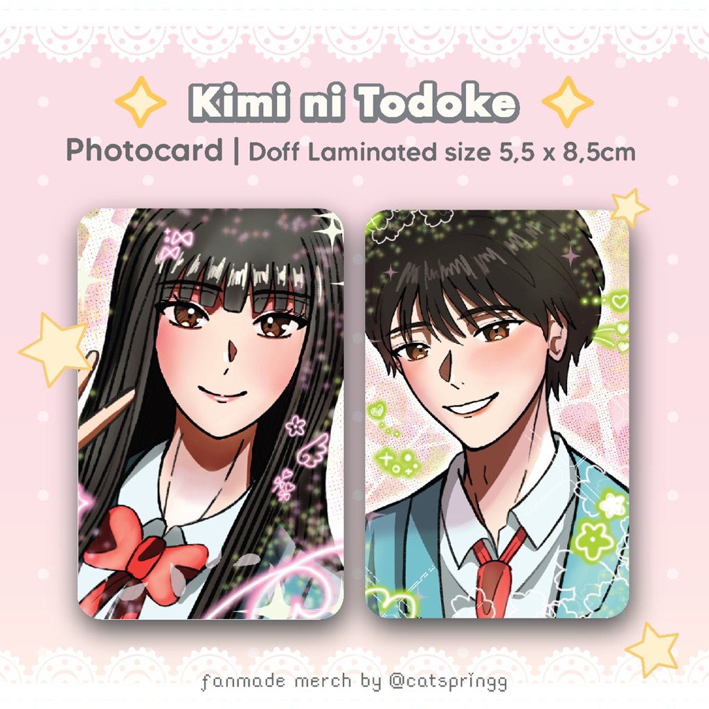 Kimi ni todoke sawako kuronuma Kazehaya shota photocard โดย catspringg
