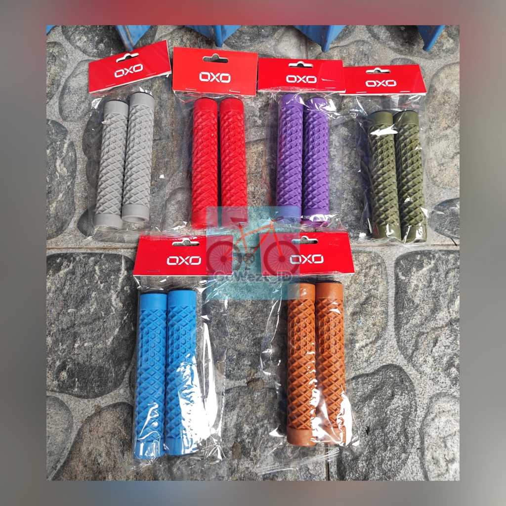 Handfat Handgrip Handle Grip จักรยาน HFT-058A OXO วาฟเฟิล Motif Mini สีพับ BMX Fixie MTB Mountain | คุณภาพสูง