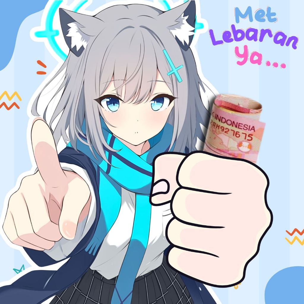 BLUE ARCHIVE ENVELOPE [HAND] BLUE ARCHIVE 2D EID ENVELOPE