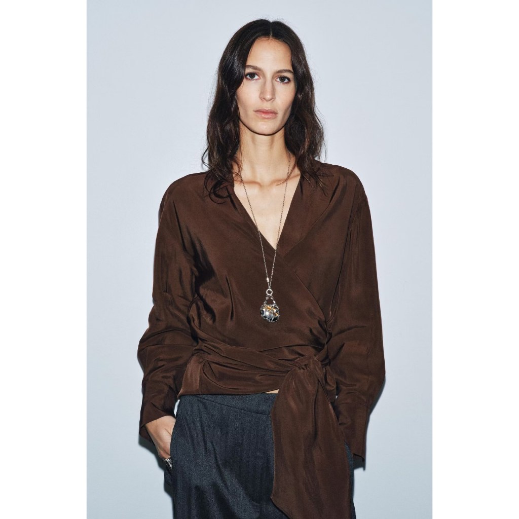 LOA63 - Coffee Strappy (XS,S,M,L) - เสื้อเบลาส์ 2602