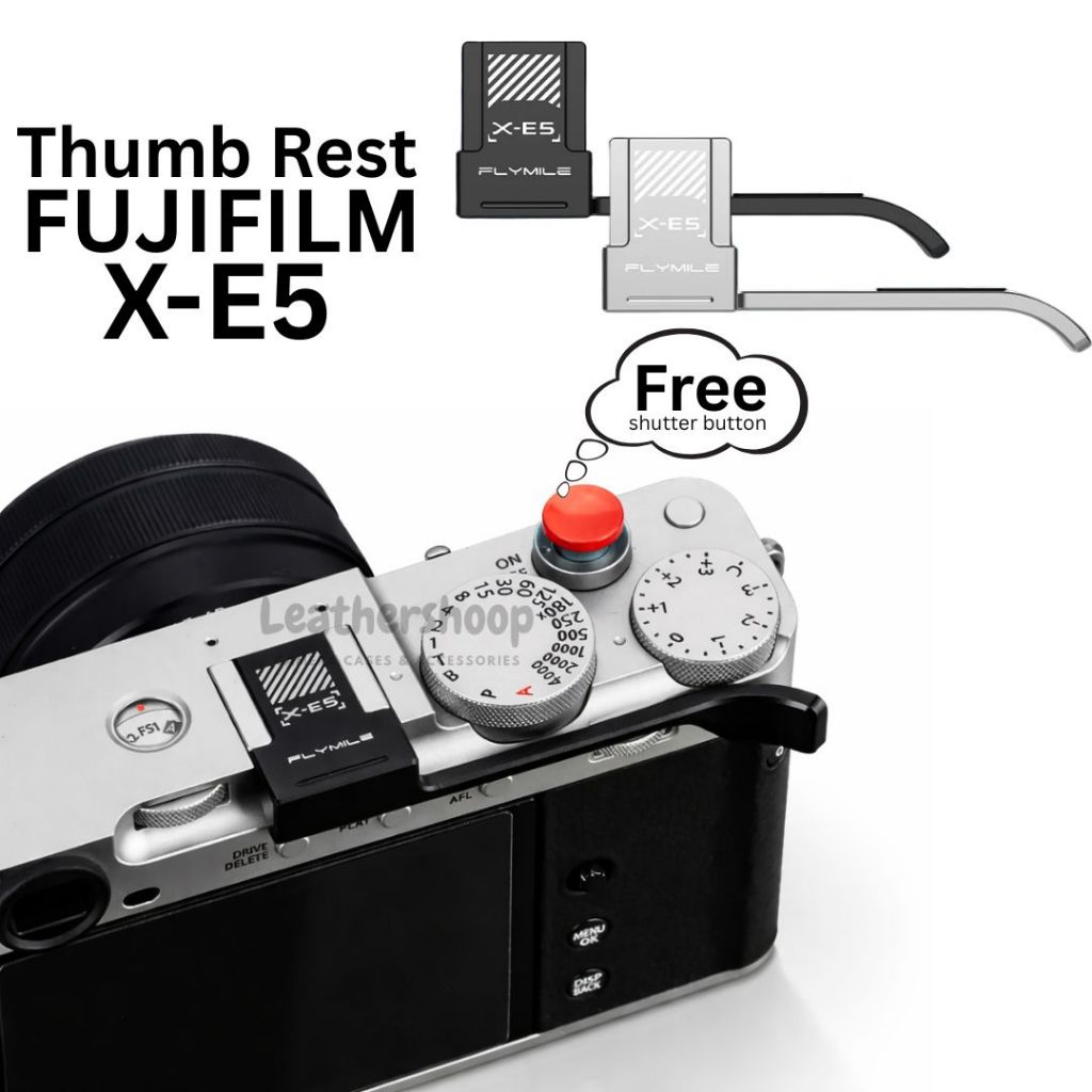 Thumbrest Flymile Fujifilm XE5 Fuji X-E5 Thump Grip Metal