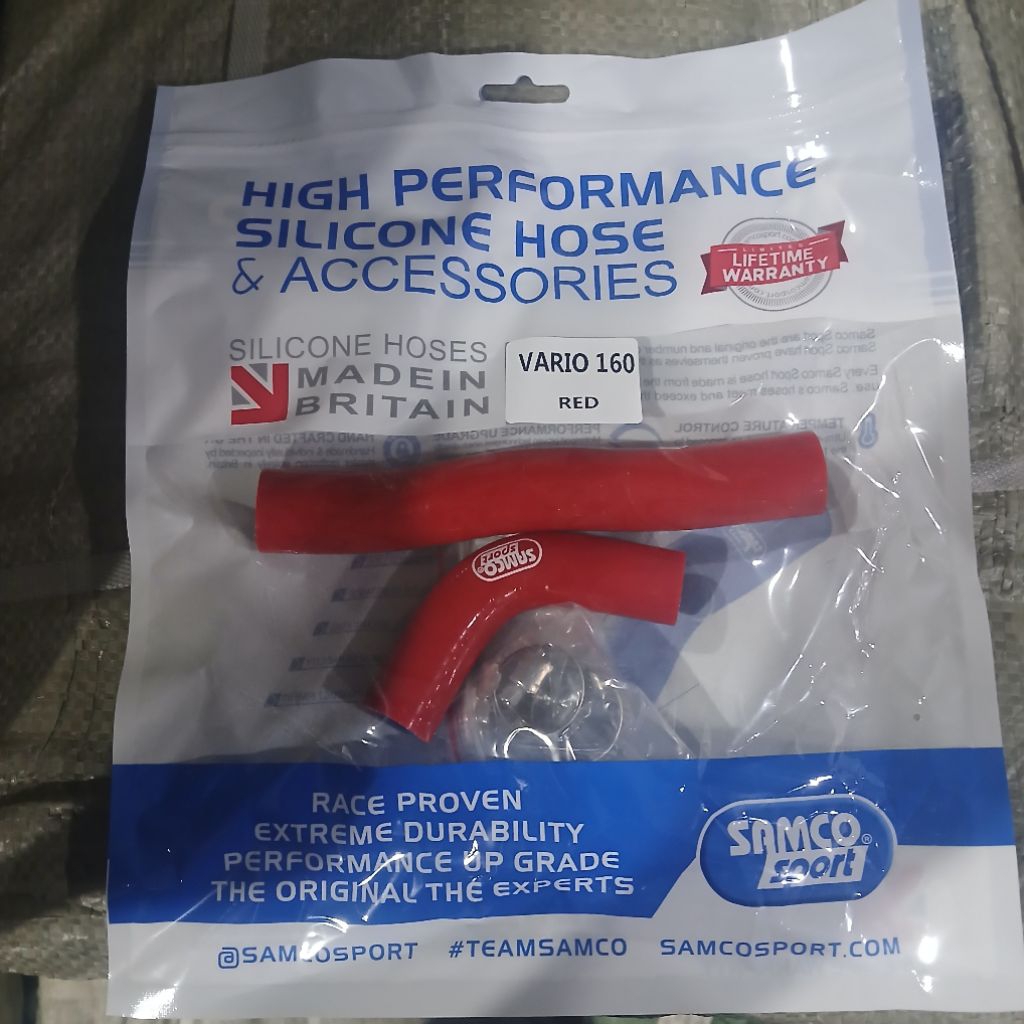 MERAH Samco ท่อหม้อน้ํา VARIO 160 ADV 160 PCX 160 STYLO 160 ใหม่สีน้ําเงินสีแดงชุด PNP ประเทศไทย