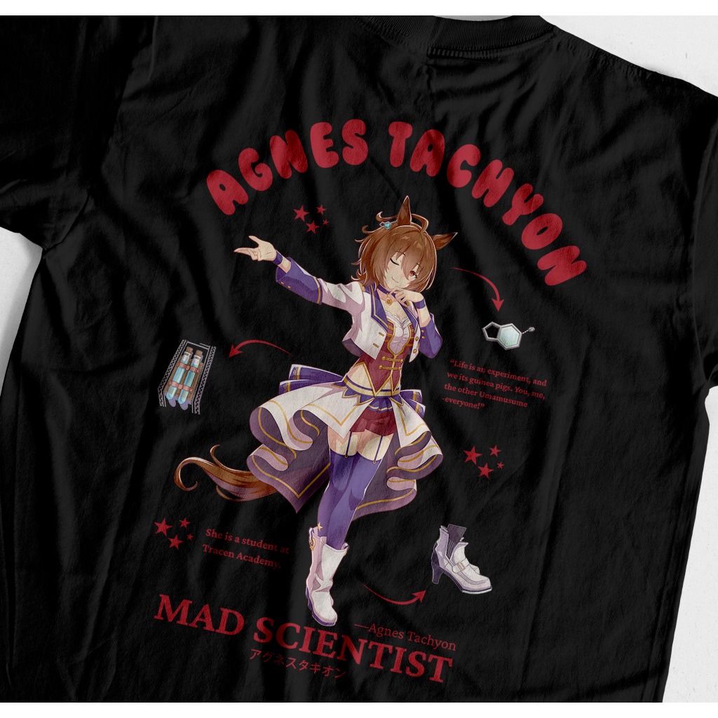 Heavyweight Agnes Tachyon Uma Musume 230 GSM Tshirt - Agnes Tachyon Cotton 20s เสื้อยืด