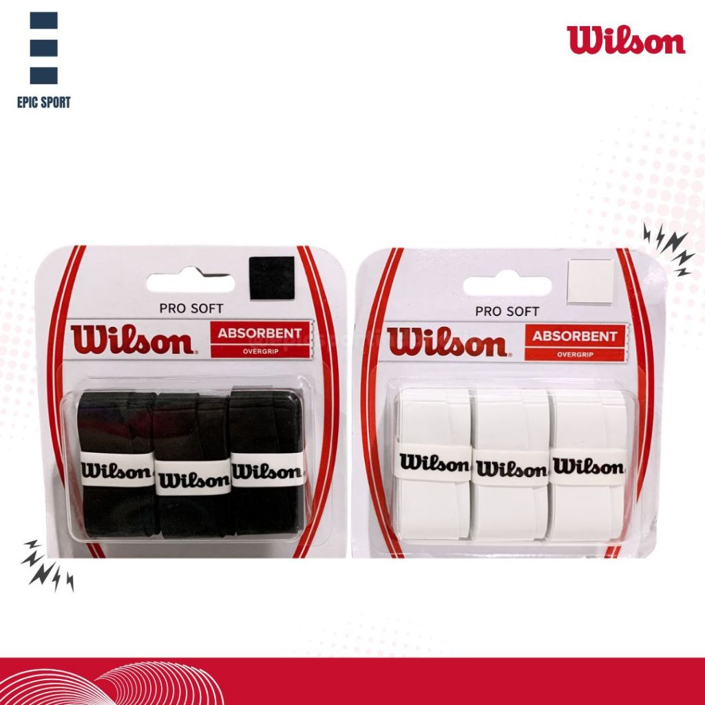 ด้ามจับไม้เทนนิส Wilson High Absorbency Overgrip / Comfort Dry
