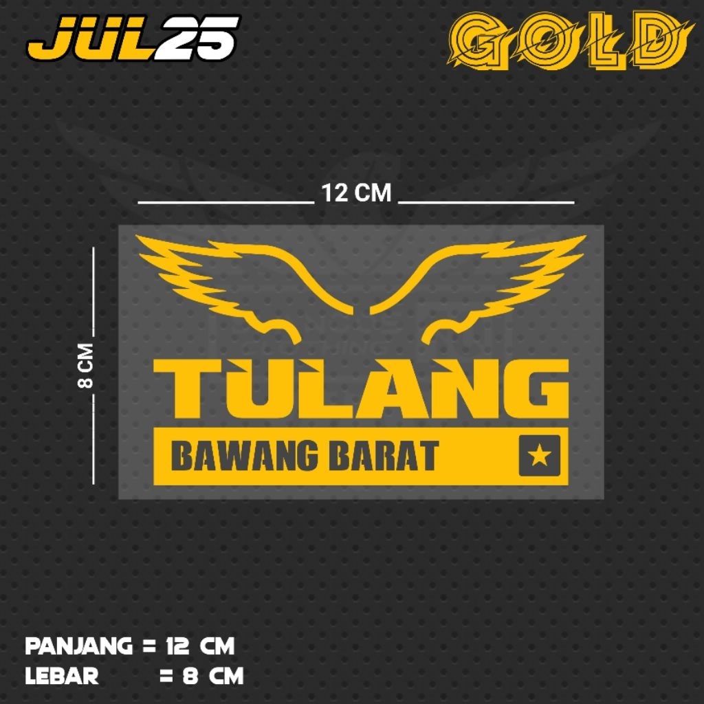 WEST ONION BONE CUTING STICKER / JUL25 LMPG