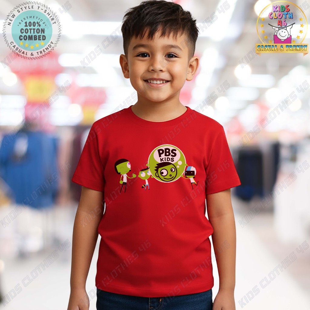 เสื้อยืดเด็ก เสื้อยืดแขนสั้นเด็ก เสื้อยืดเด็กชาย&เด็กผู้หญิง PBS Kids