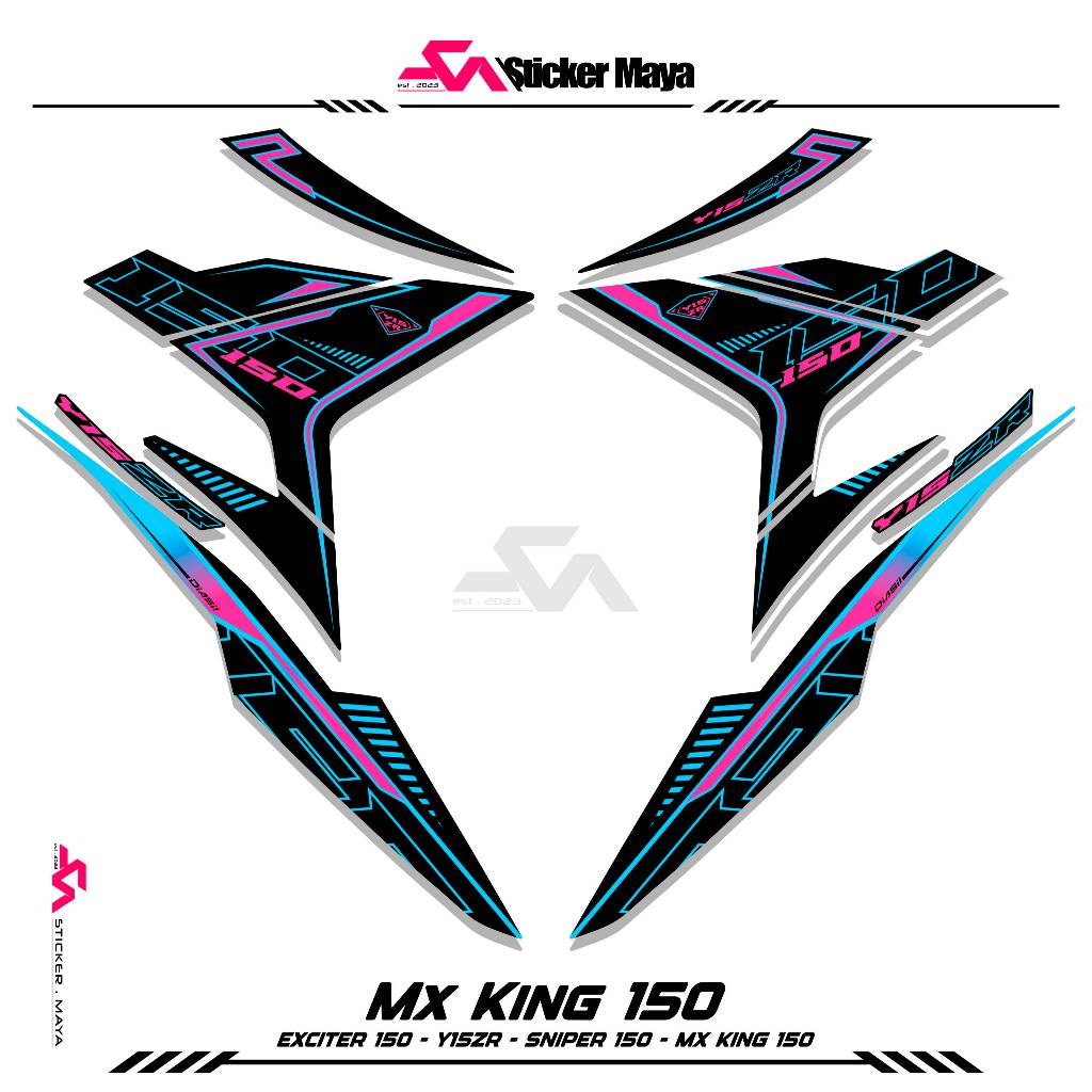 Striping Mx King 150 Sticker Y15zr Sticker Mx King150 Sniper150 Mxi Jupiter Mx Ink. สติ๊กเกอร์ลาย 95