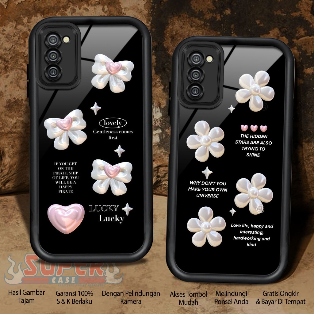 เคส Hp สําหรับ SAMSUNG A03S A037F CUTE1 SoftCase ปลอกมันเงา Handphone แก้วซิลิโคน