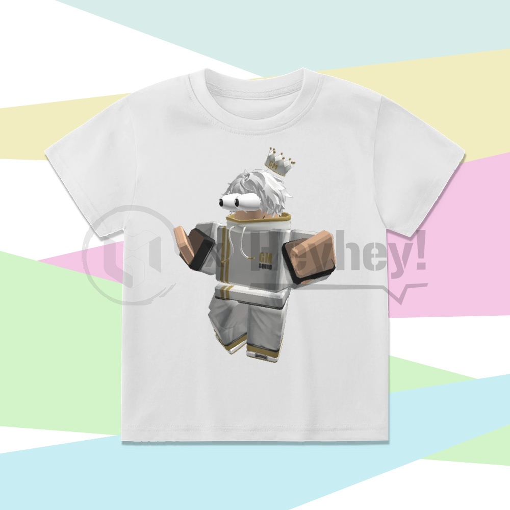 เสื้อยืด KIDS CHARACTER PAK GM ROBLOX YOUTUBER ฟรีพิมพ์ชื่อ
