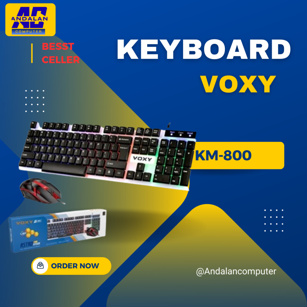คีย์บอร์ด + เมาส์ VOXY G SERIES ASTRO + PLUS KM 800 LED CHROMA GAMING