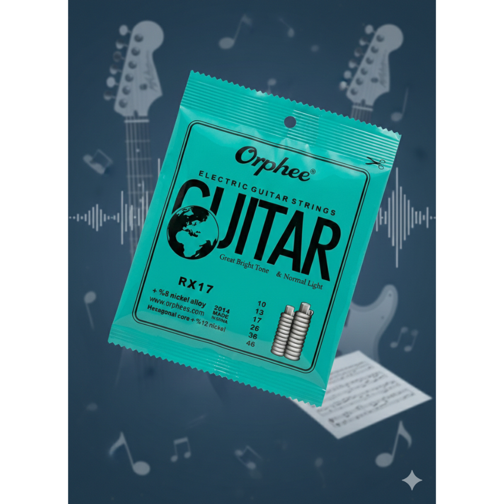 Orphee RX17 10-46 สายกีตาร์ไฟฟ้าดั้งเดิมแสงปกติ