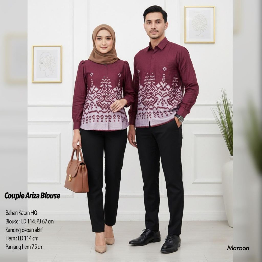 COUPLE BATIK / ARIZA COUPLE BATIK BLOUSE / BATIK COUPLE