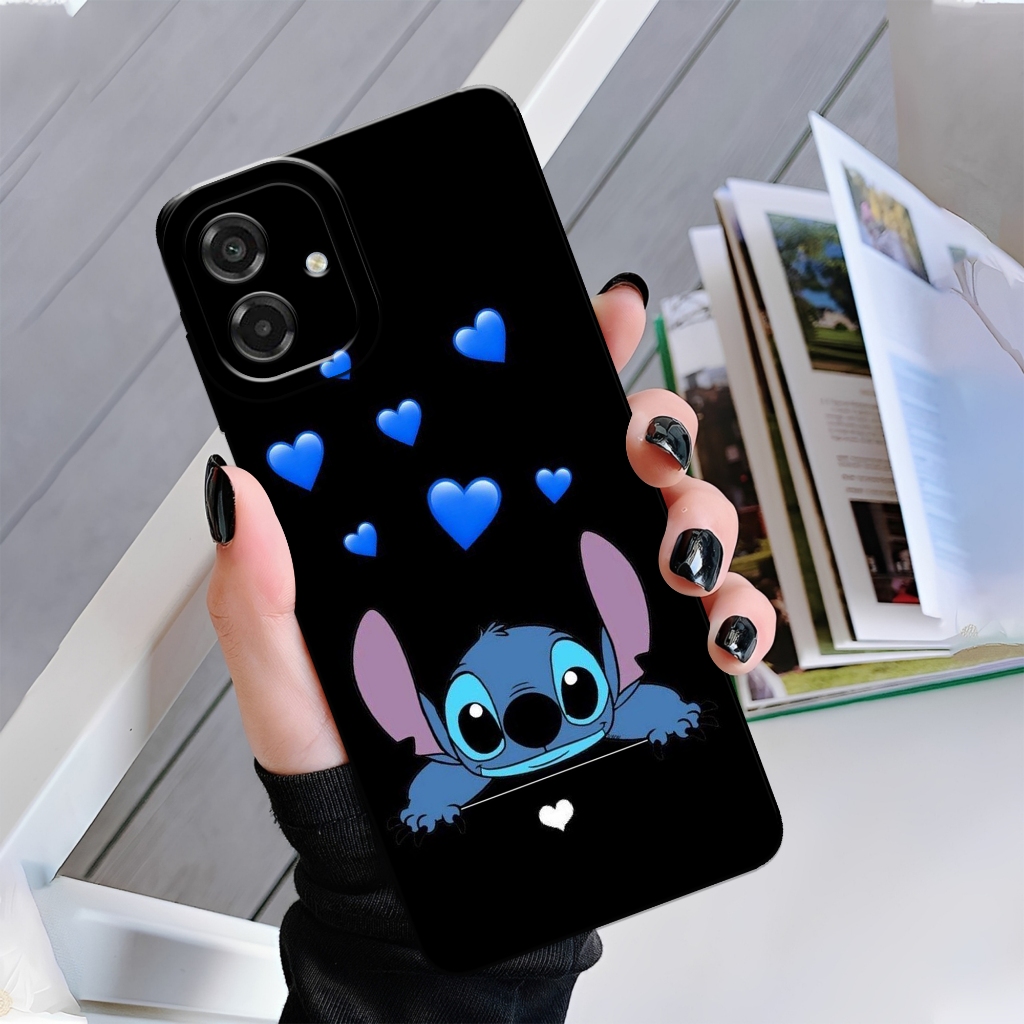 HP ล่าสุด Samsung A07 5G 2026 Softcase - เคส Stitch แฟชั่น - เคส Samsung A07 5G - ซิลิโคนกล้อง Pro -