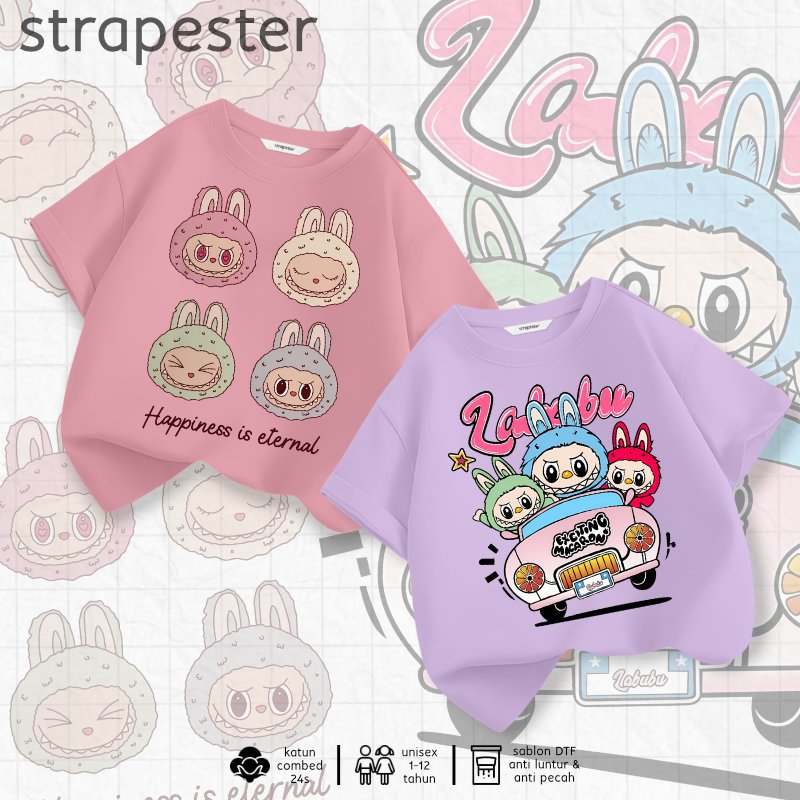 KATUN STRAPESTER - เสื้อยืดเด็กพรีเมี่ยม 1-12 ปี | คอตตอนหนา100% 24ส | เสื้อผ้าเด็กชายและเด็กหญิง LB