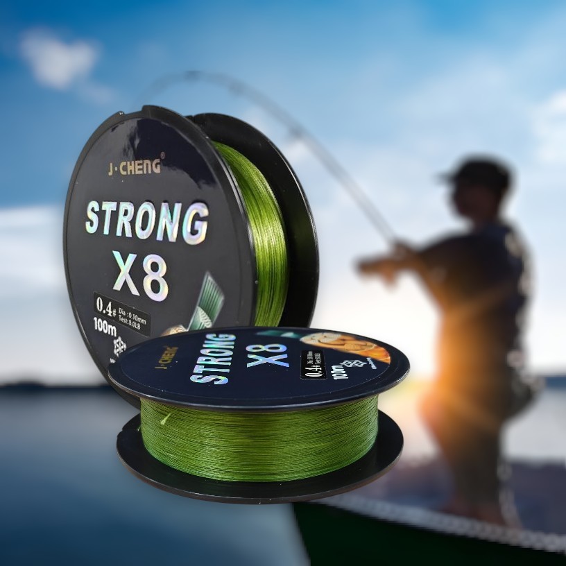 สายตกปลา PE ถัก 8 เส้น 100M 0.4