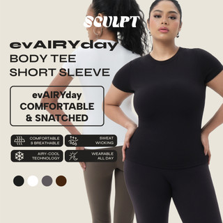 SCULPT evAIRYday Bodycon Tee - T-shirt Adem Nyaman Lengan Pendek