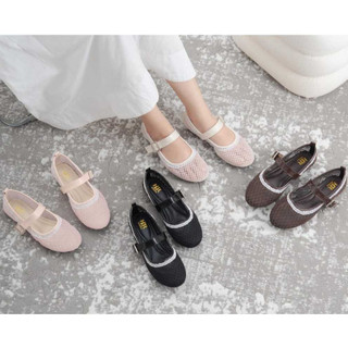 HDR SHOES_ s Regiana Sepatu Wanita Flatshoes Jaring Renda Cantik