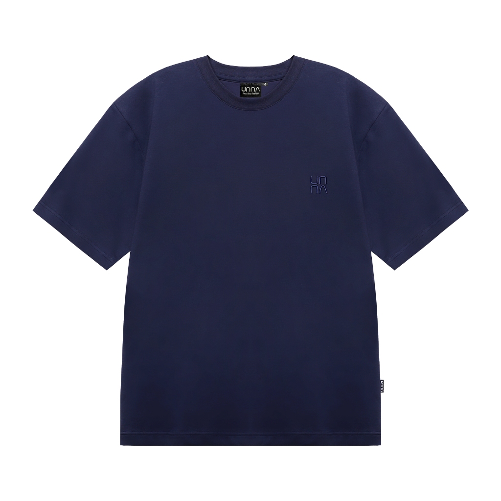 เสื้อยืด Unna Danbowl Oversize Navy 200gsm