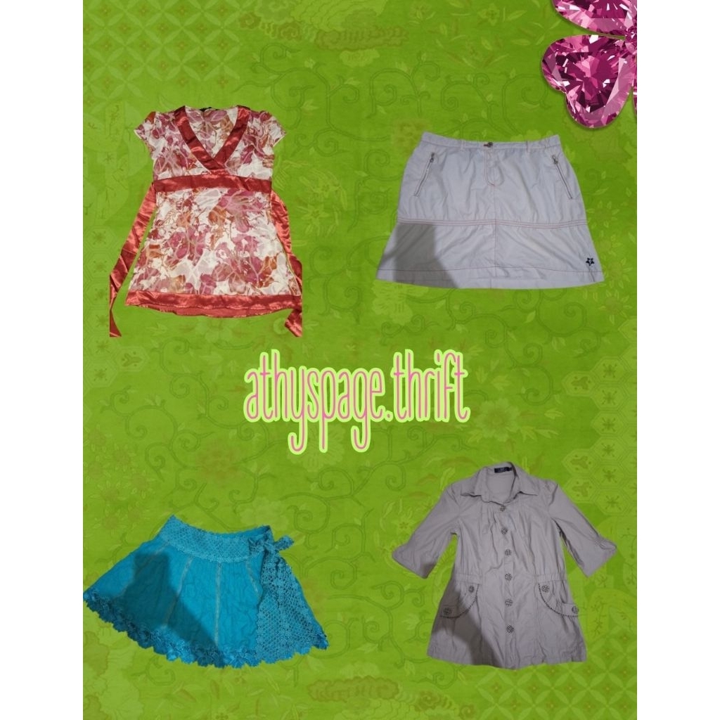 Mori kei, y2k, shoujo ด้านบนและด้านล่าง (อ่าน desc)