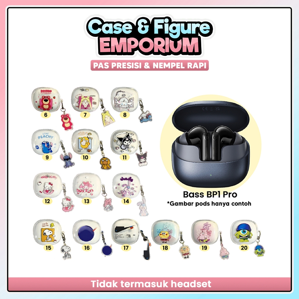 [BP] Baseus Bp 1 Pro Clear Character ฝาครอบป้องกันกันฝุ่น เคสซิลิโคน