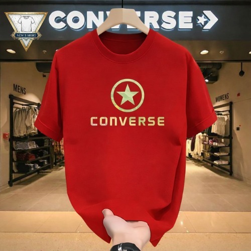KATUN Converse เสื้อยืด distro ผู้ชายวัสดุผ้าฝ้ายหวี 24 วินาทีเย็นพร้อมพิมพ์ pdf ป้องกันการซีดจาง