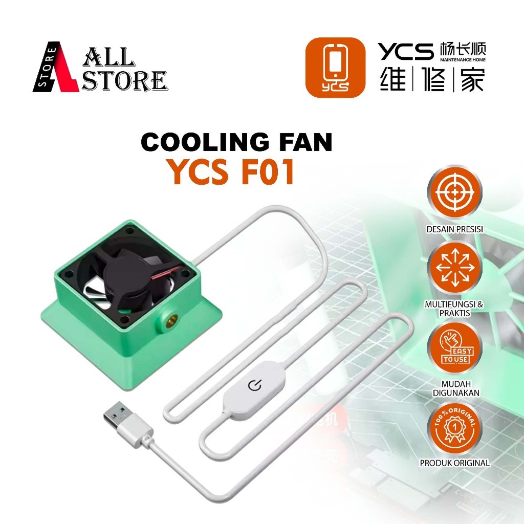 YCS F01 COOLING FAN REPAIR HOME ORIGINAL - COOLING FAN YCS F01 WITH HEAT DISSIPATION EXHAUST ORIGINA