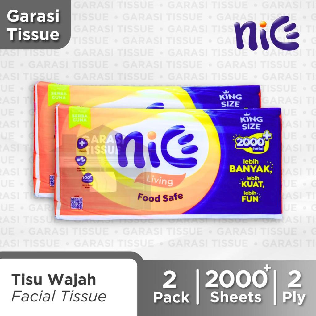 2 ชิ้น NICE เนื้อเยื่อ Kiloan 2000+ (2 KG)