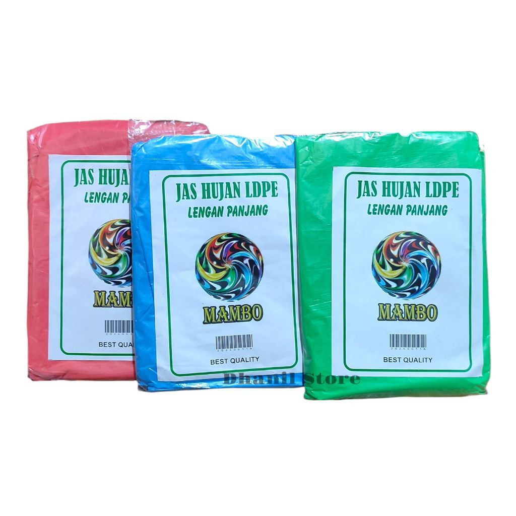 เสื้อกันฝนและกางเกงพลาสติก MAMBO