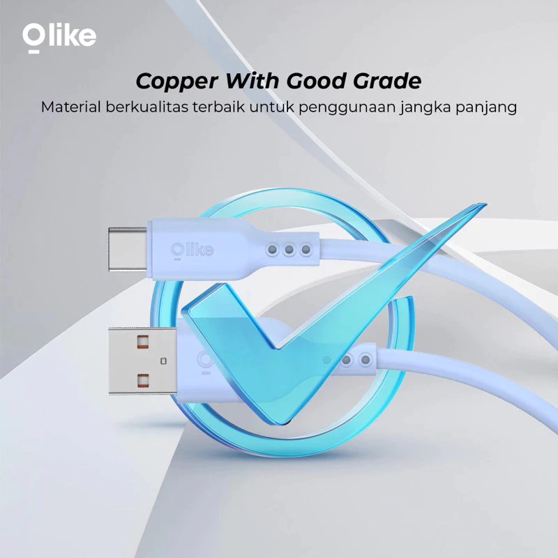 OlyIKE D306C สายชาร์จ TYPE-C 2.4A 100 ซม thumbnail 5
