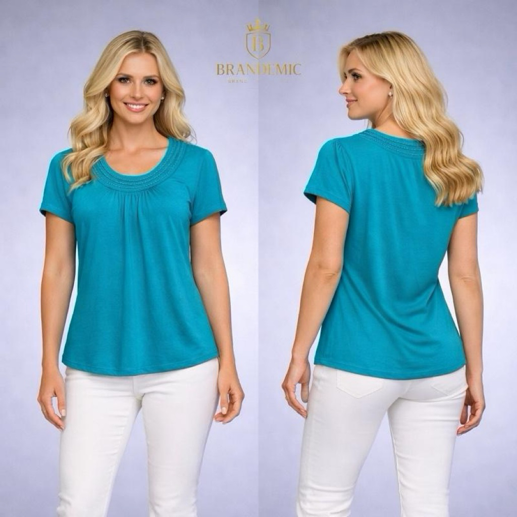 SONOMA Casual Gather Neck Tosca Blouse