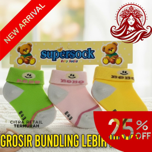 12 คู่ Winteku ถุงเท้าเด็ก - SNI / 0-12 เดือนวัสดุนุ่มถุงเท้าเด็กเด็กทารกเด็กหญิงถุงเท้า Art FB 888