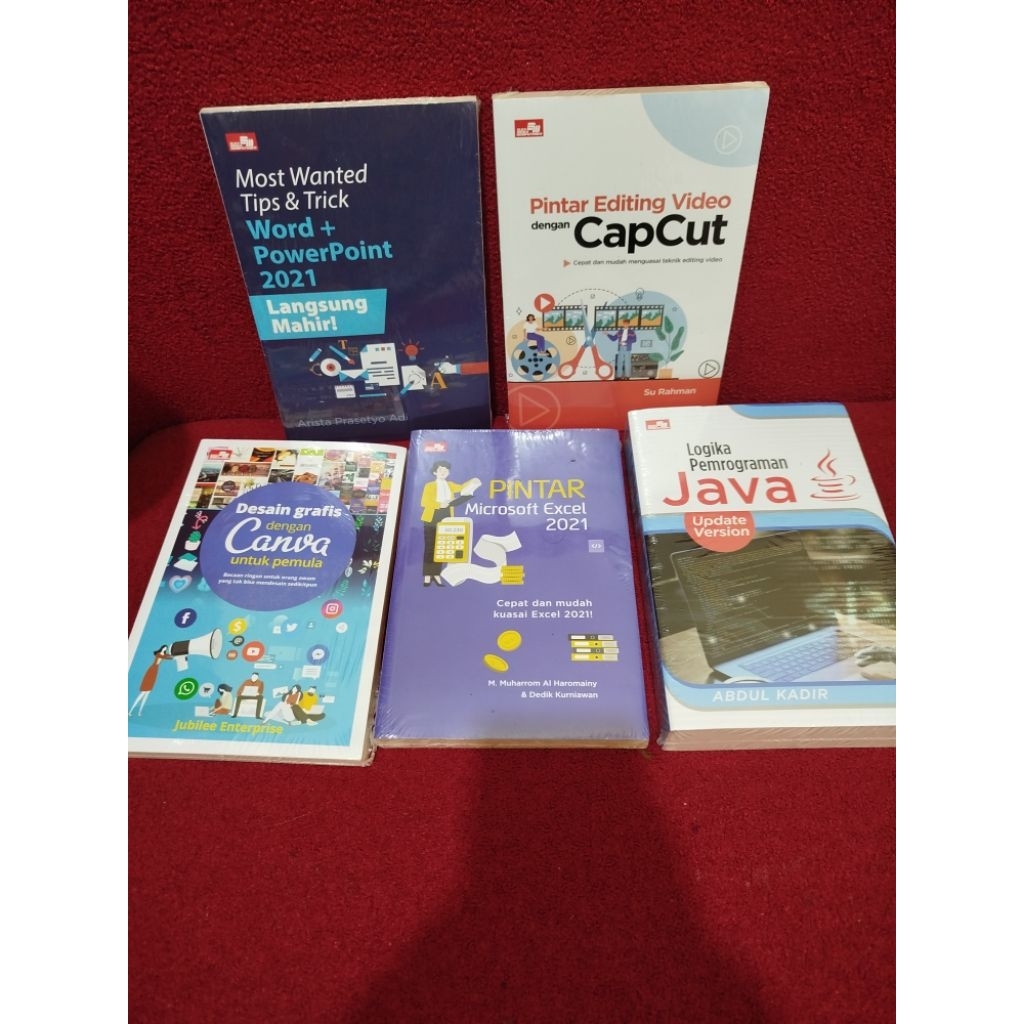 ORI ตราประทับหนังสือคอมพิวเตอร์ใหม่ (หลายชื่อ) capcut Canva การเขียนโปรแกรม Java Jubilee Enterprise
