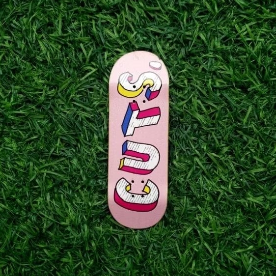 ตัด. Fingerboard Deck Graphic series : 3D-Pink