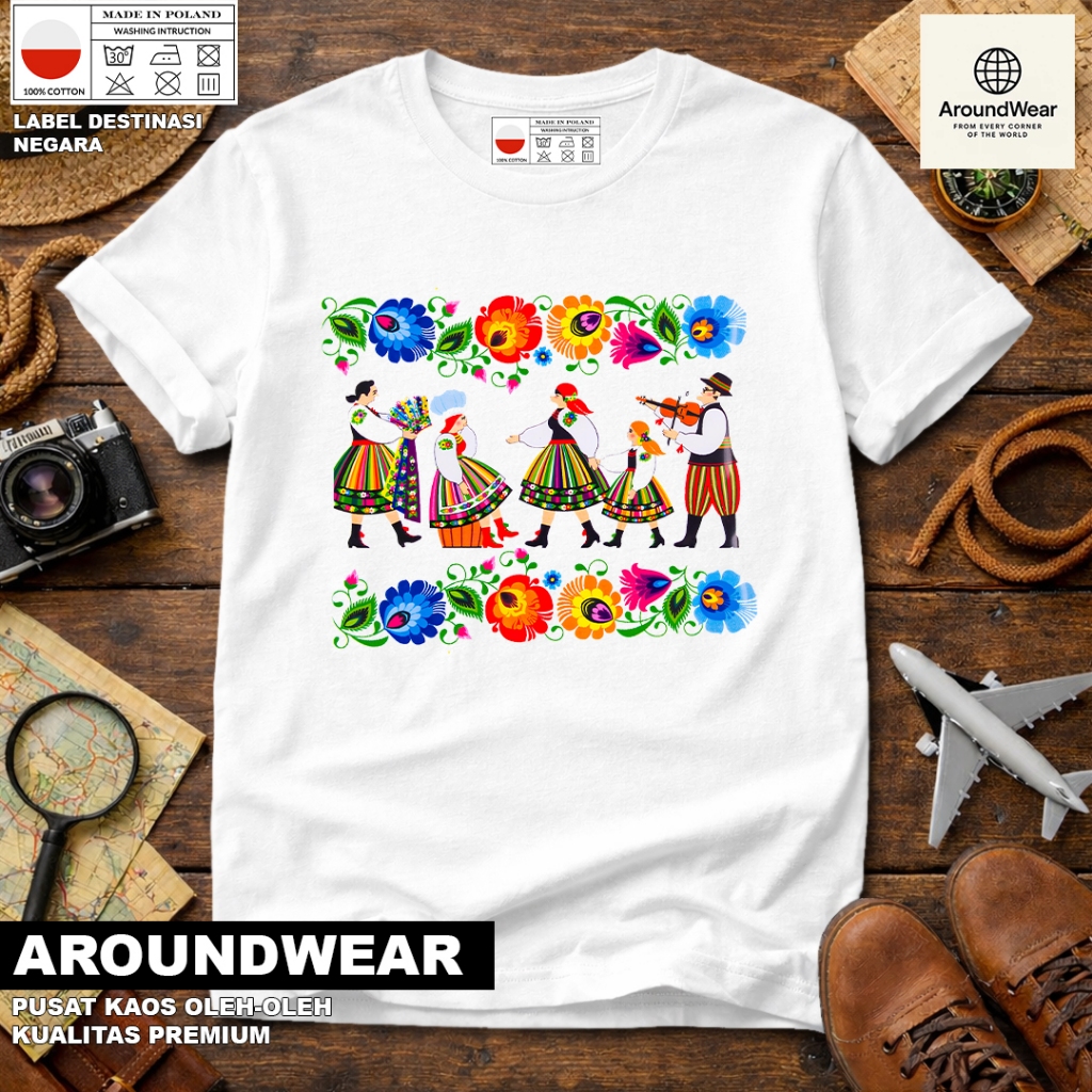 เสื้อยืดโดย POLAND 11, USING A STATE TAG ASSAL POLAND PREMIUM SOUVENIR MATERIAL GIFT