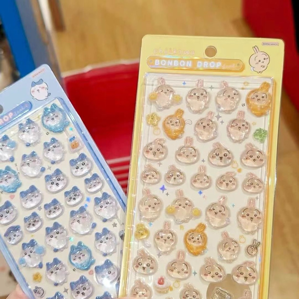 CHIIKAWA STICKER DROP EMBOSSED DECORATION CUTE GLOSSY