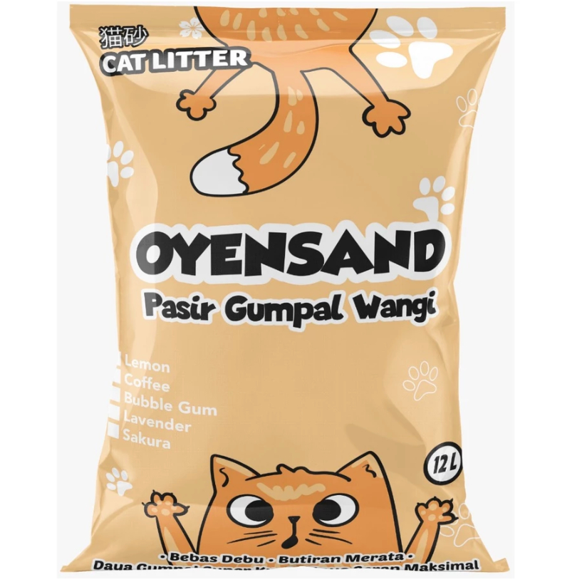 12 ลิตร OYEND CAT SAND - FRAGRANT CLUMPY CAT SAND / FRAGRANT CLUMPY CAT SAND
