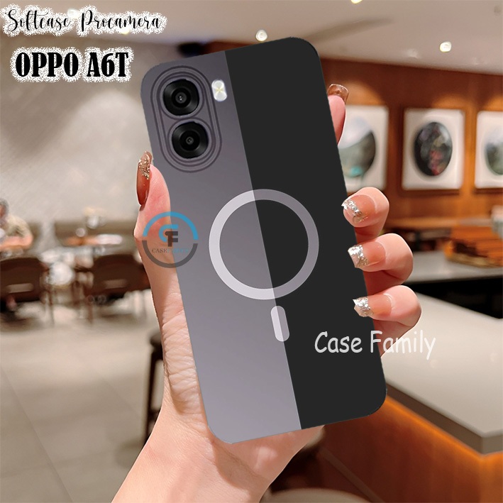 เคสกล้อง Pro สําหรับ Oppo A6T 2026 - A6 - A6x - A6T Pro Round logo Motif Modern Premium case