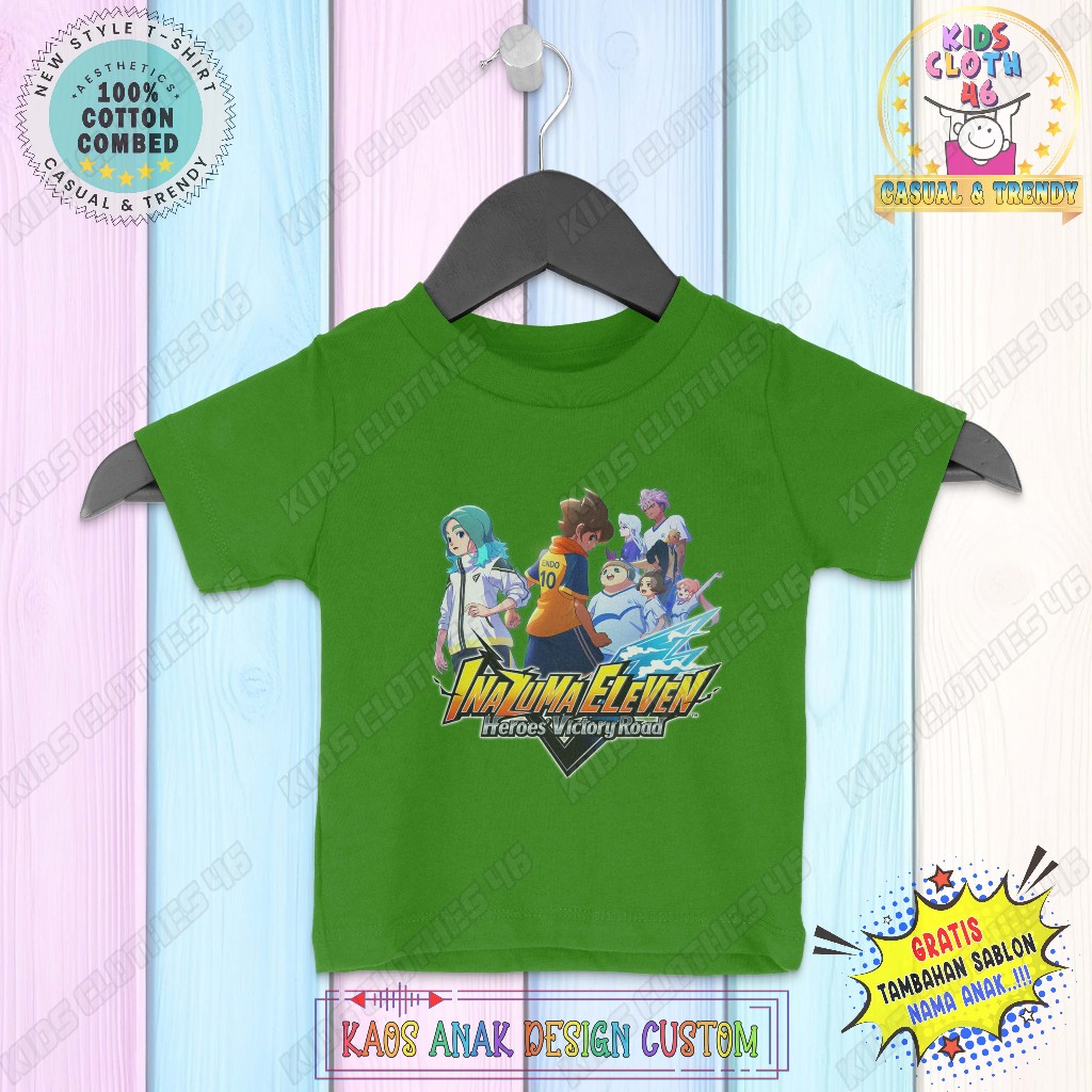 เสื้อยืดเด็ก เสื้อยืดเด็ก เสื้อยืดเด็ก เสื้อผ้าเด็กผู้ชาย&เด็กผู้หญิง Inazuma Eleven Victory Road