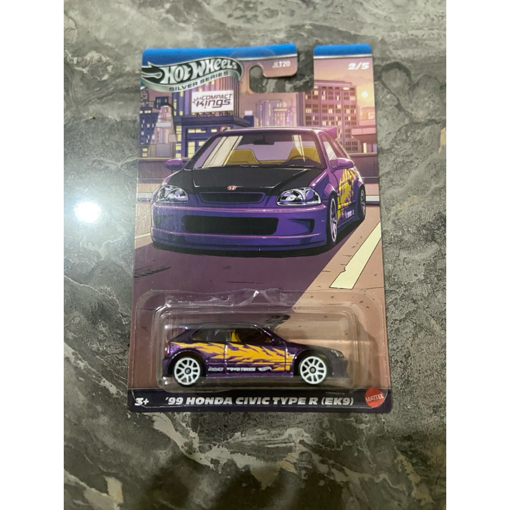 99 honda civic type R (ek9) คอมแพ็ค kings silver edition hotwheels ล้อร้อน hw