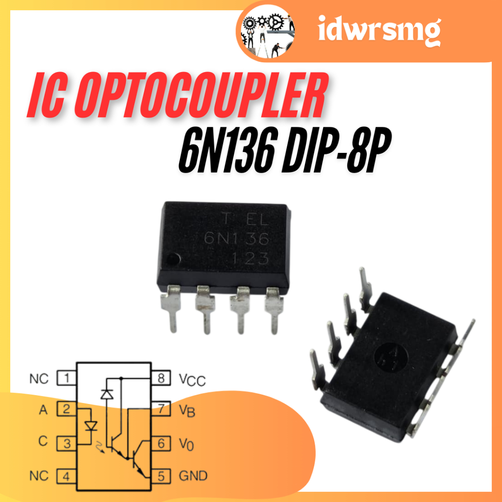 6N136 6N 136 6n136 6n 136 Optocoupler Opto-isulator isoler DIP-8PIN
