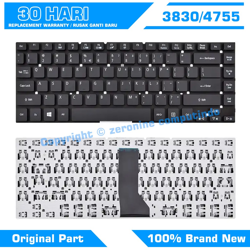คีย์บอร์ด Acer Aspire E5-471 V3-471 E5-411 E5-421 E5-471G ES1-511 3830T