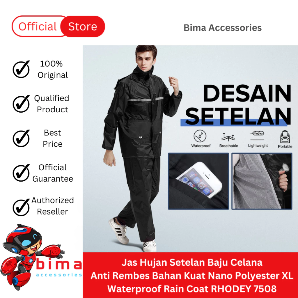 ชุดเสื้อกันฝนนาโนโพลีเอสเตอร์ รุ่น 7508 - รูปที่ 1