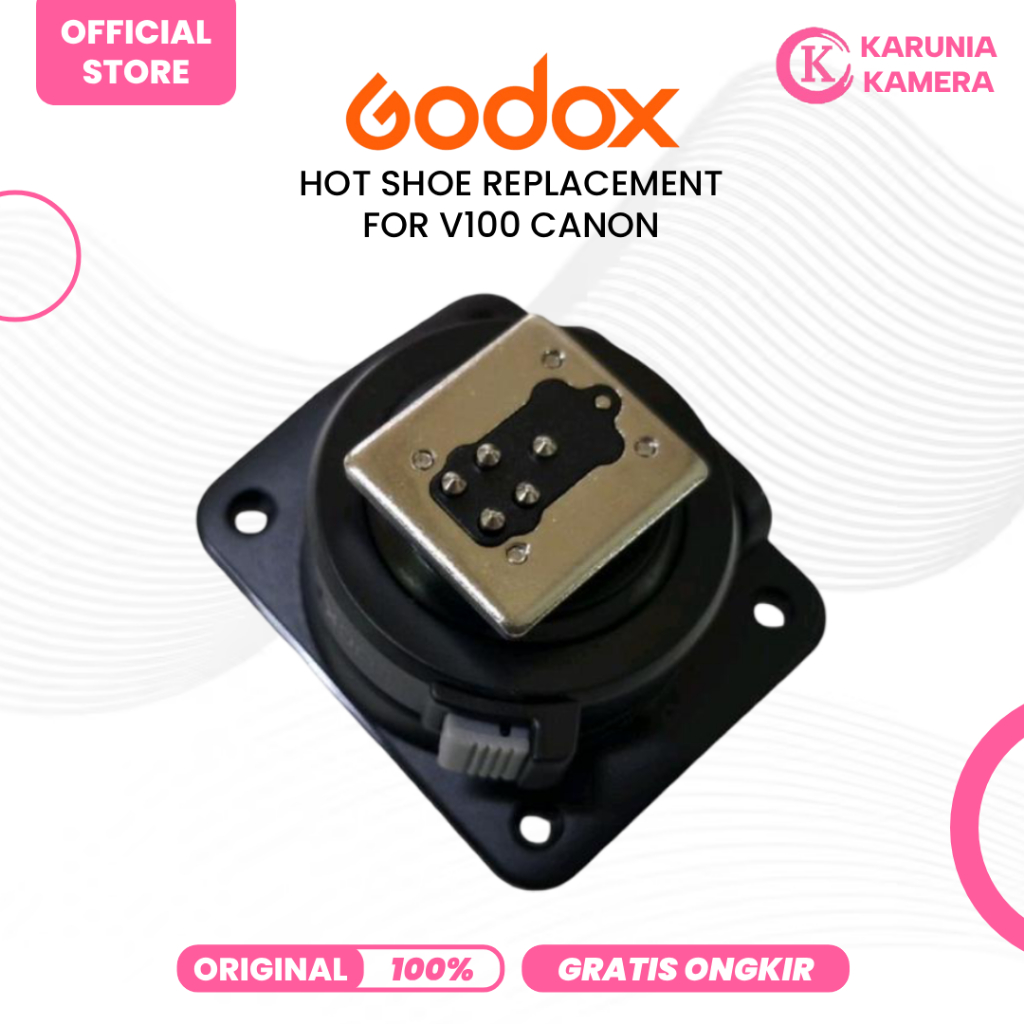 Godox รองเท้าร้อนสําหรับ Godox V100 C สําหรับ CANON Flash Hotshoe