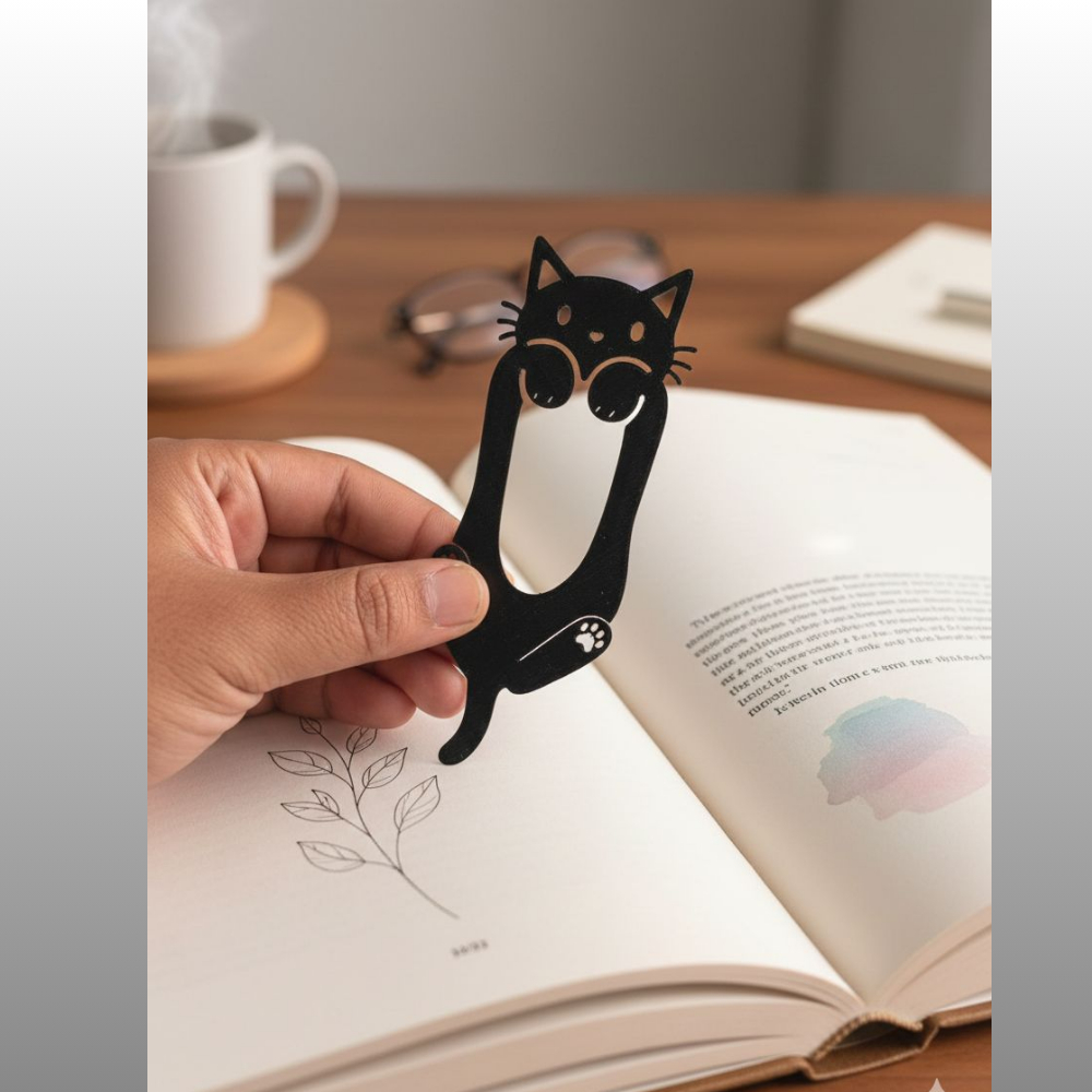 Unique Cat Bookmark - BM 008 - ขนาดกลาง ไม่แตกหักง่าย มีหลายสี